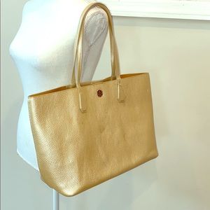 Tory Burch Large Pebbled Leather Tote